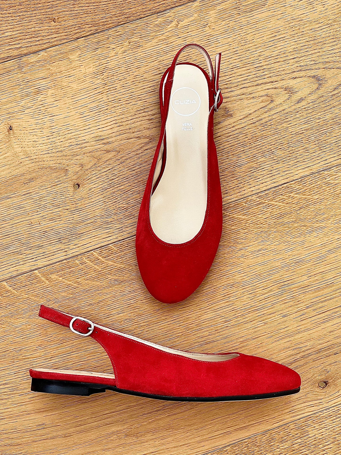 MAGGIE RED SUEDE