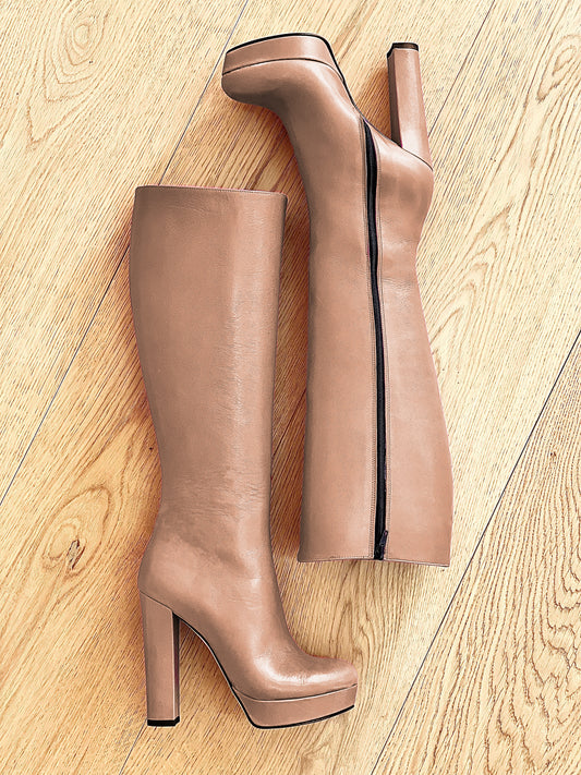 SAVANNAH LEATHER NUDE