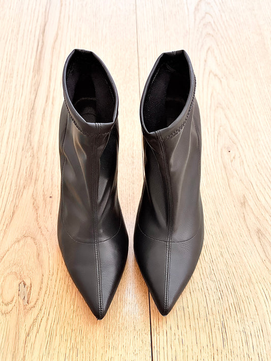 MARLENE LEATHER BLACK