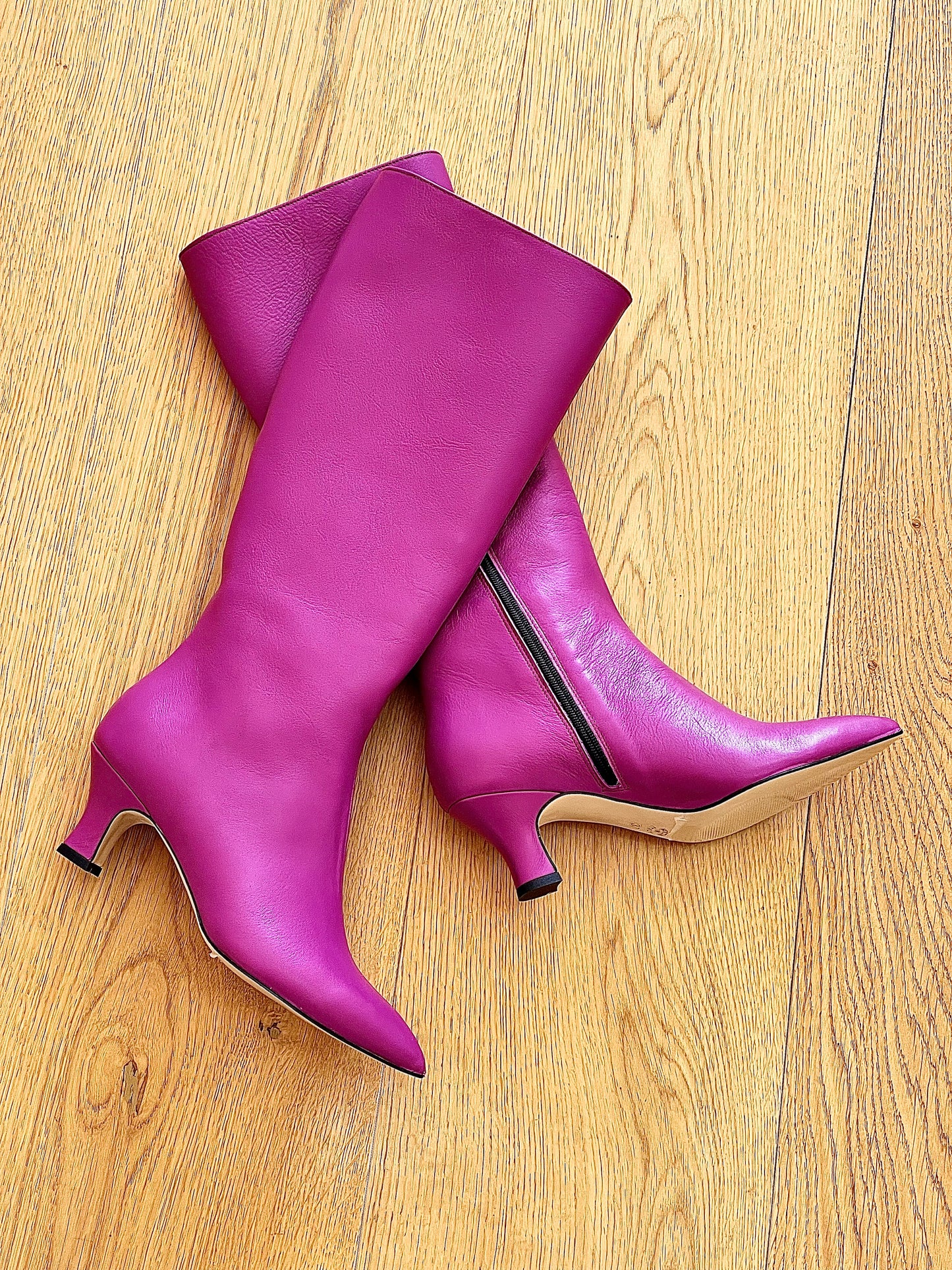 ALFRED LEATHER FUCHSIA
