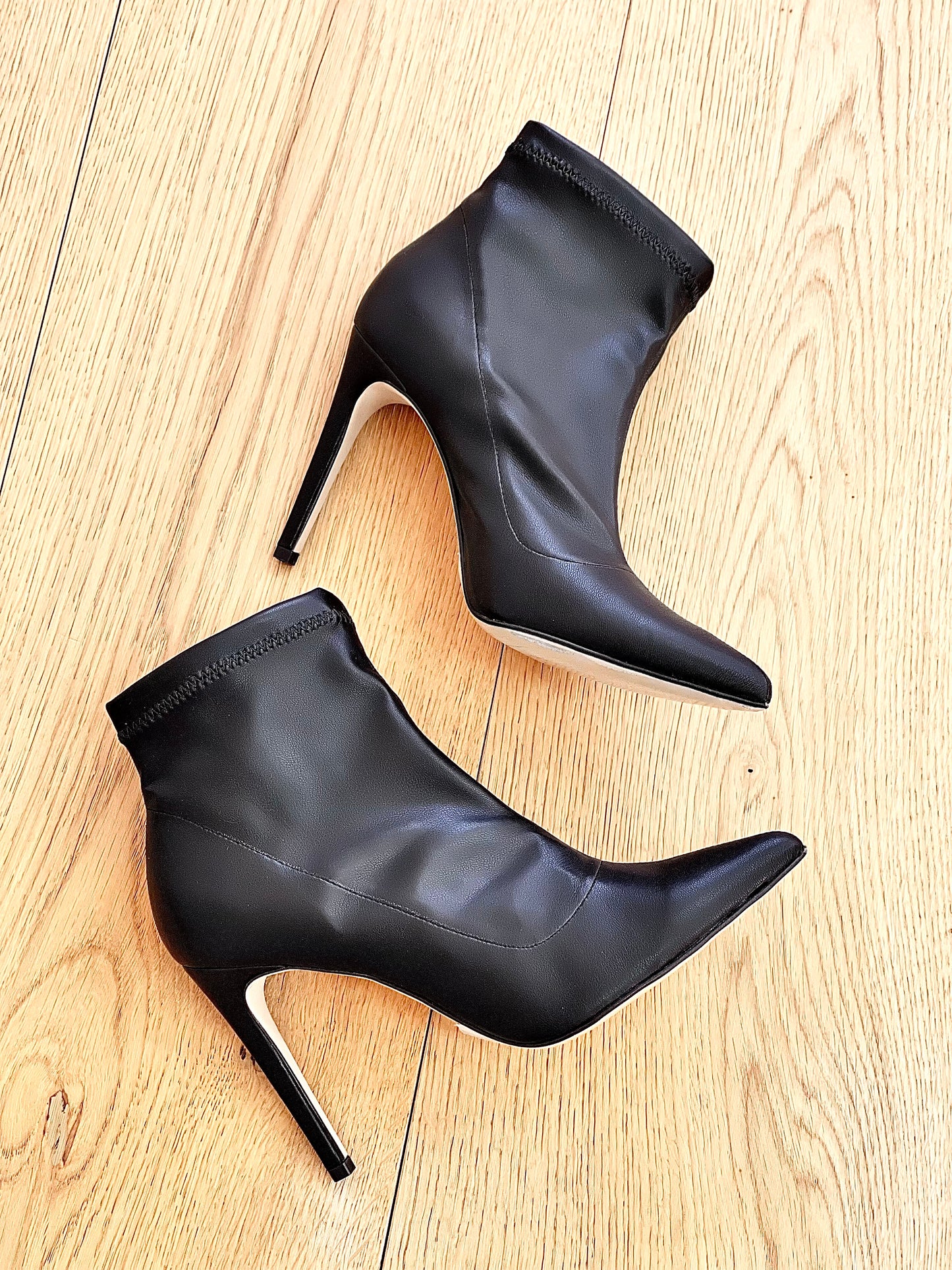 MARLENE LEATHER BLACK