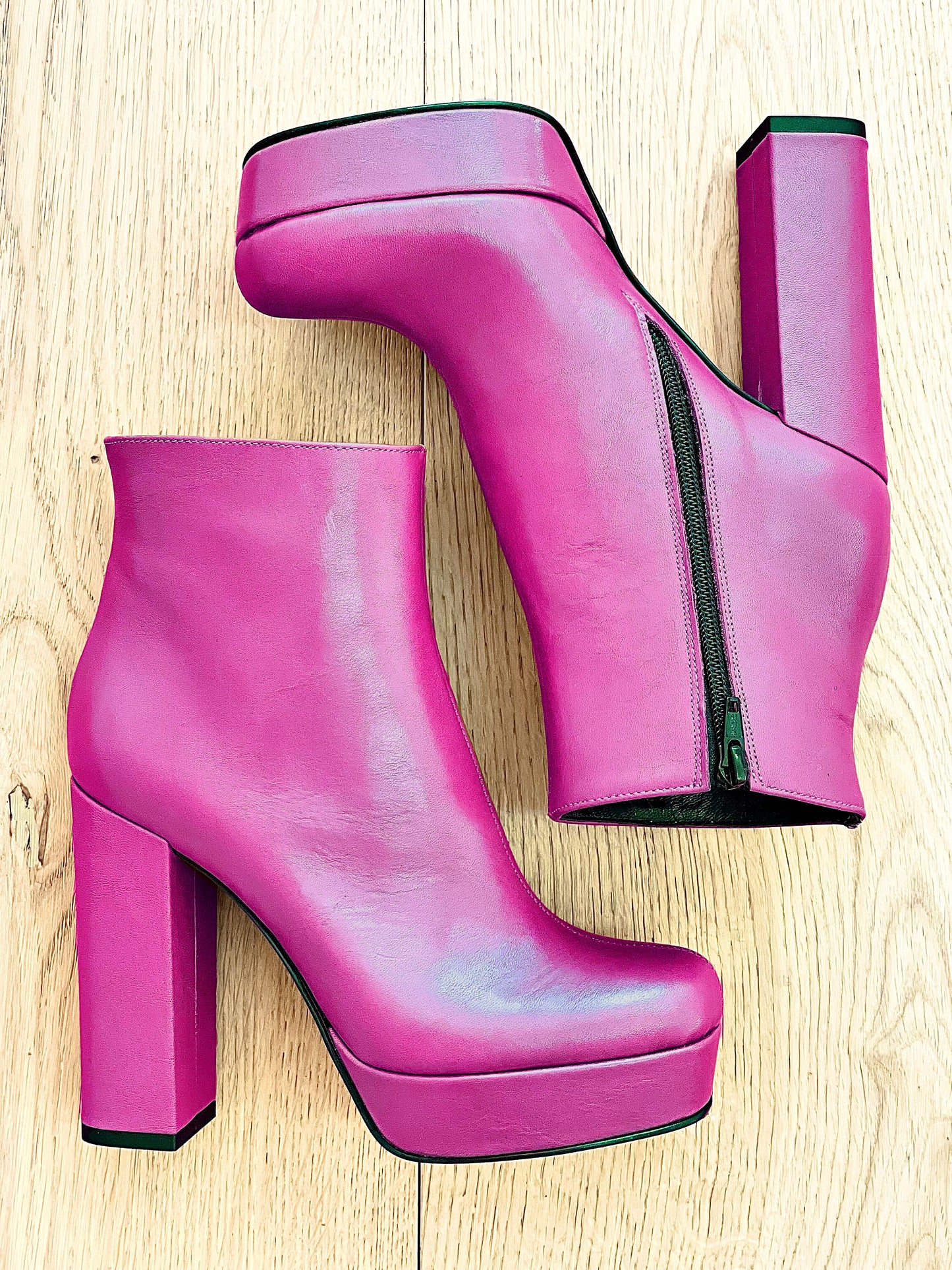 DETROIT LÆDER FUCHSIA