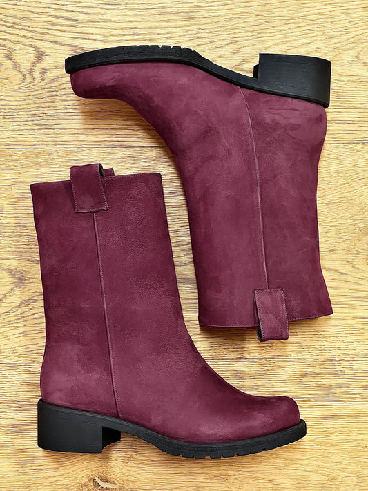 BURGUNDERROT NUBUCK ATLAS