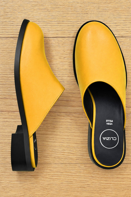 BRANDON Ockerfarbenes Leder