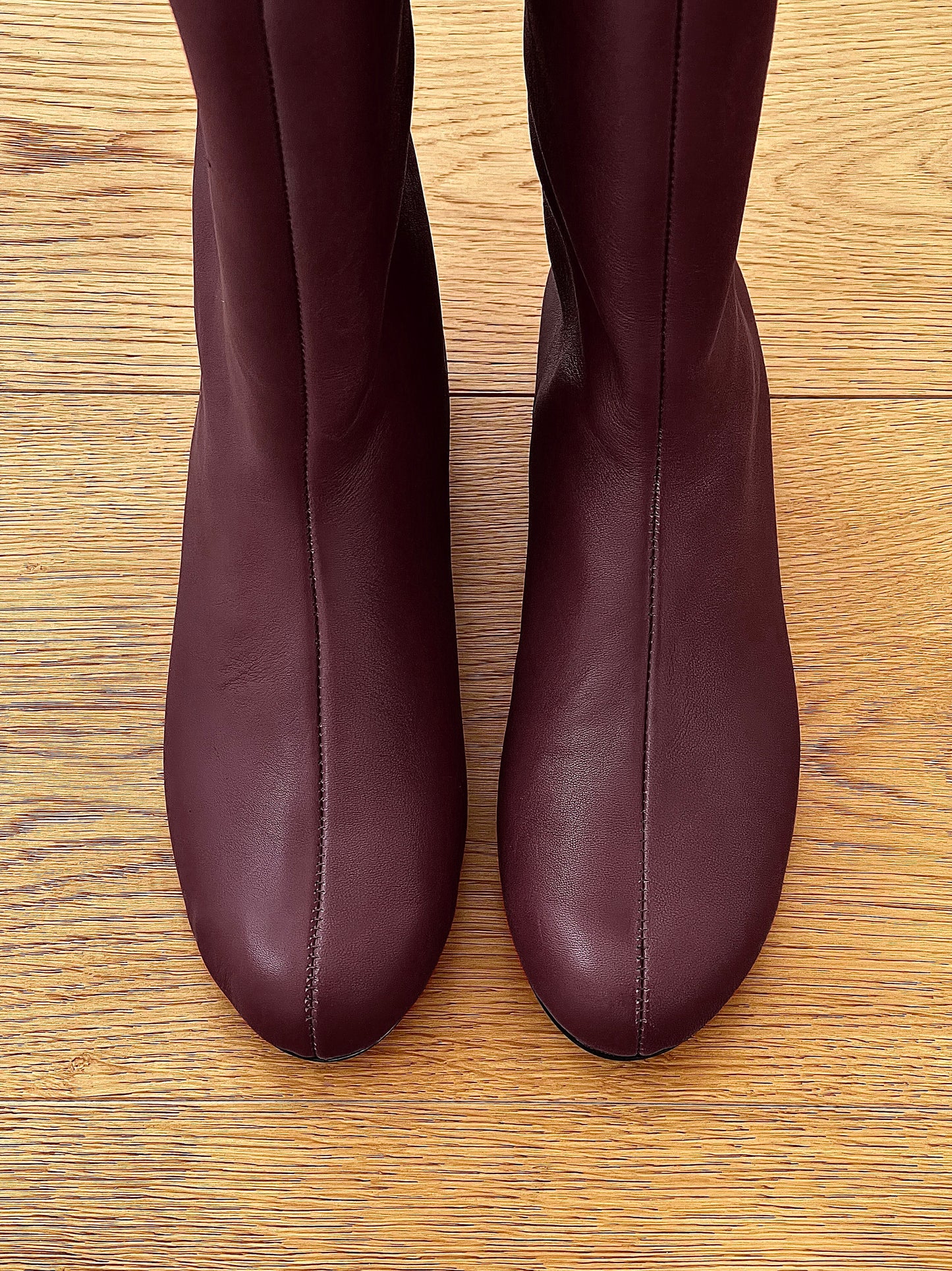 CINDY BURGUNDY LEDER