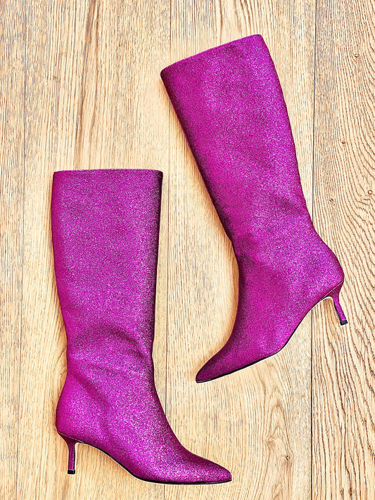 MELISSA GLITZER FUXIA