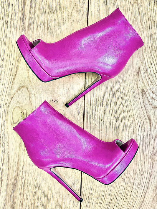 FUCHSIA LEDER LONDON