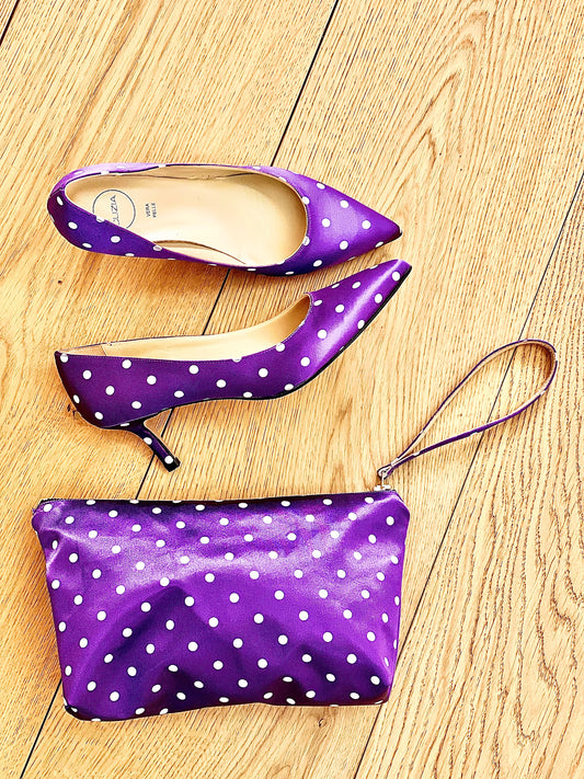 GAIA LILA POLKA DOTS