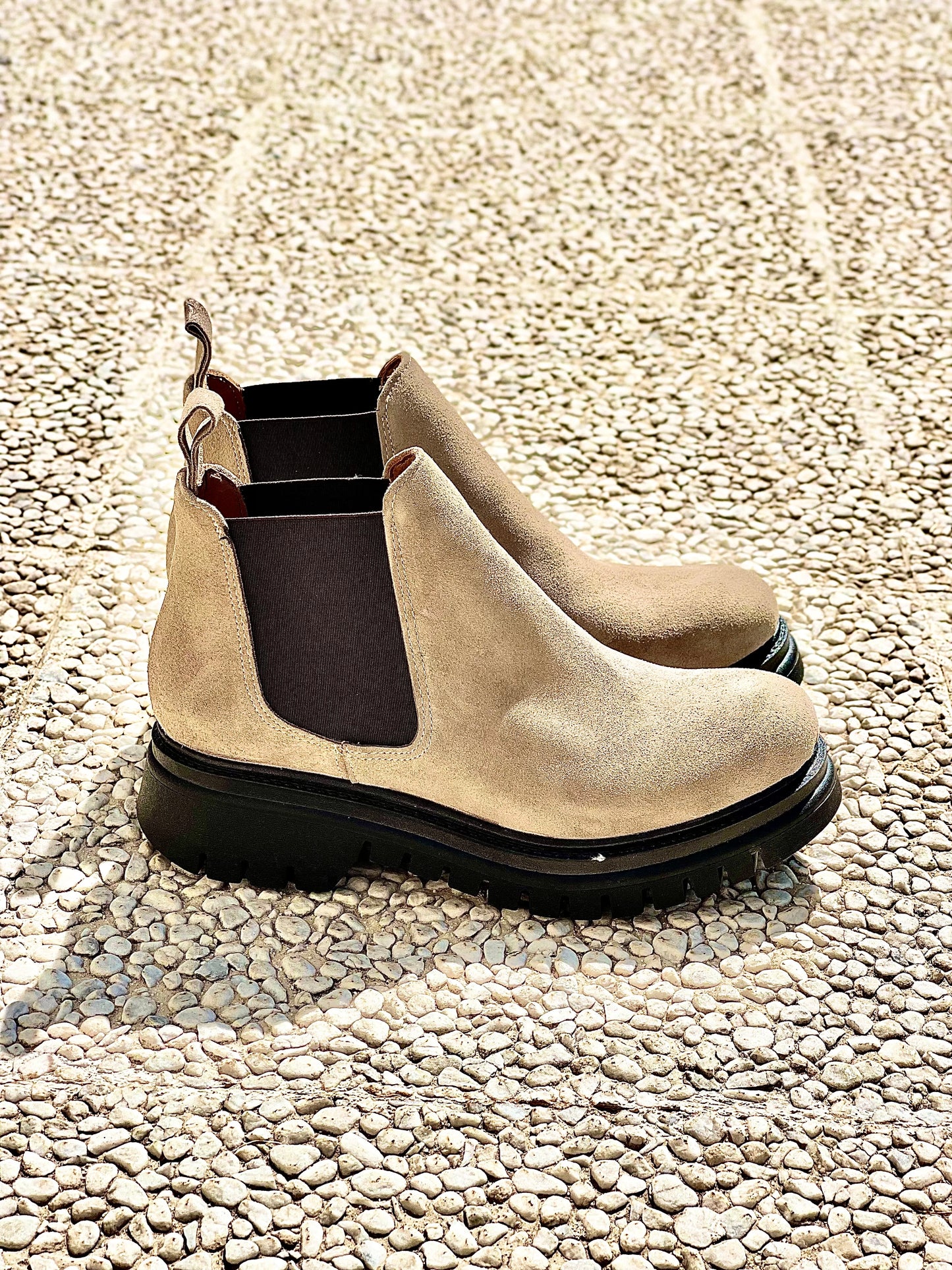 RAIDE SCAMOSCIATO TAUPE