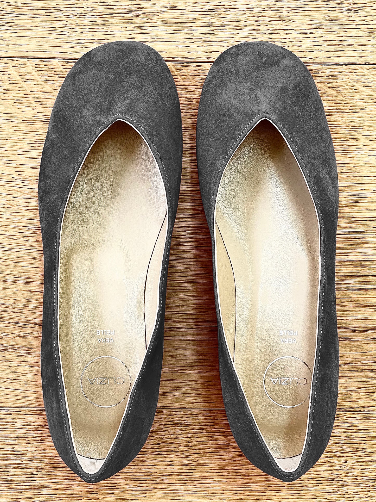 ANJA GRAY SUEDE