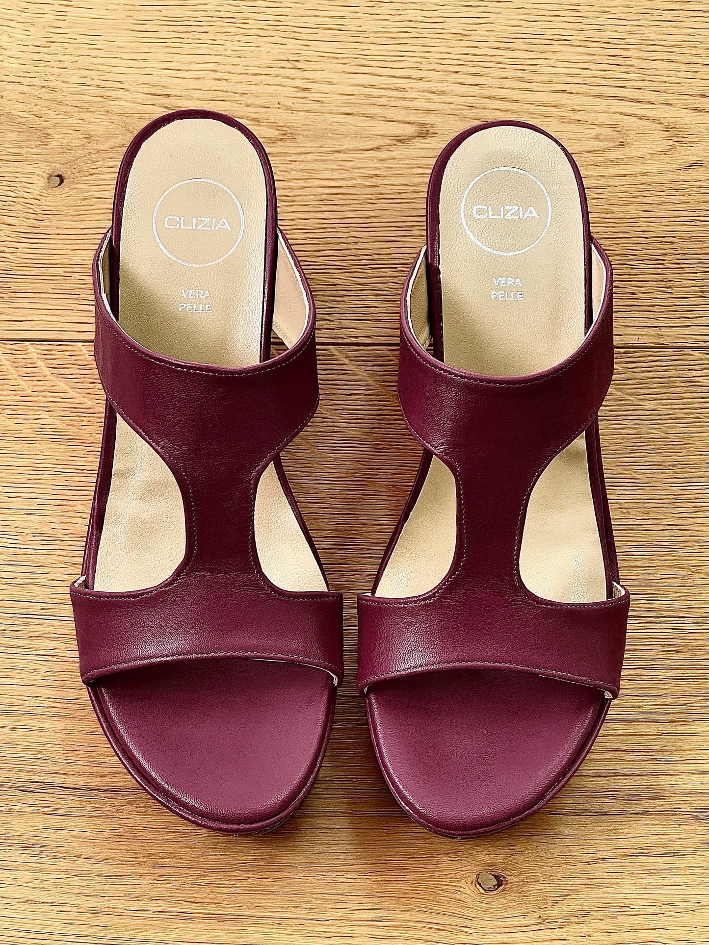 EVA BURGUNDY LEATHER