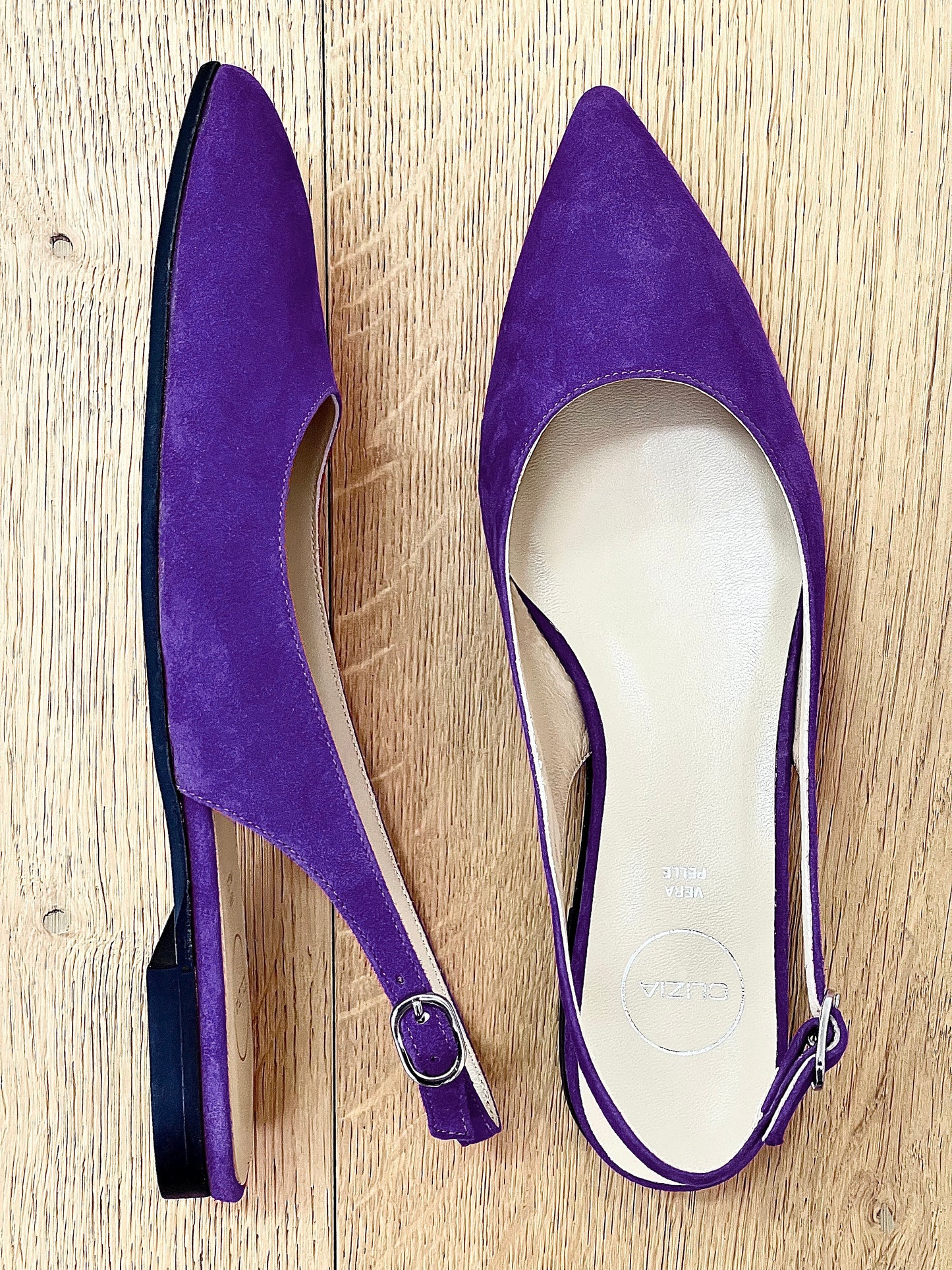 PURPLE SUEDE DELIA