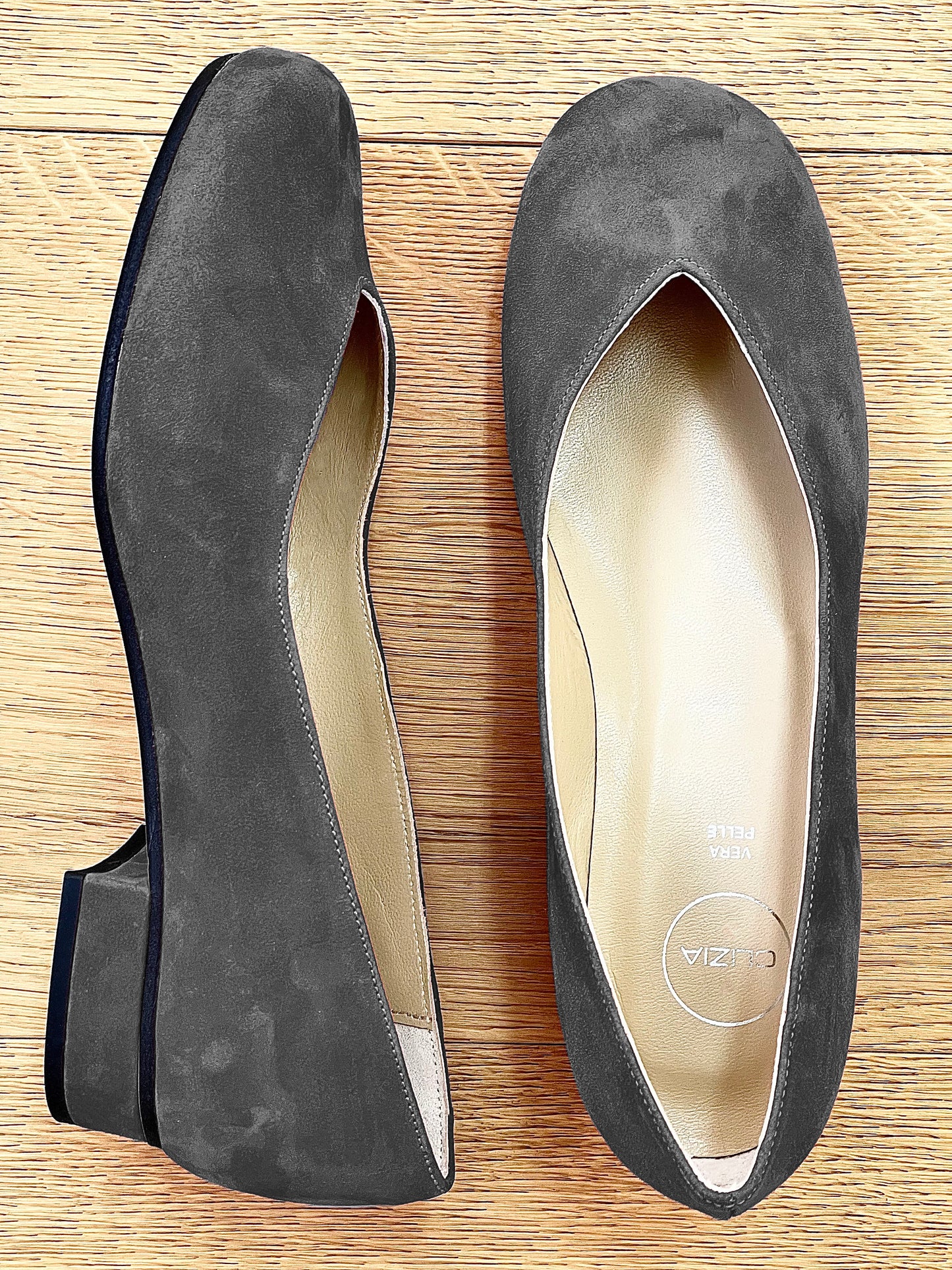 ANJA GRAY SUEDE