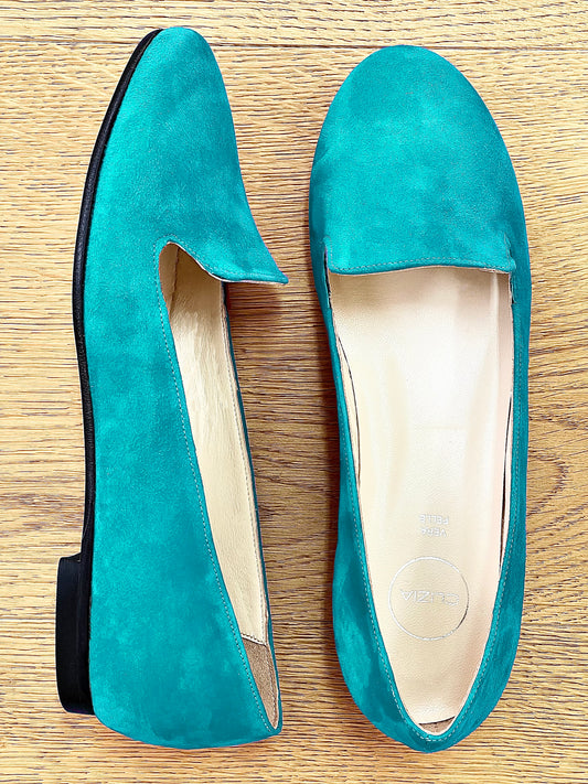 TURQUOISE SUEDE DOLORES