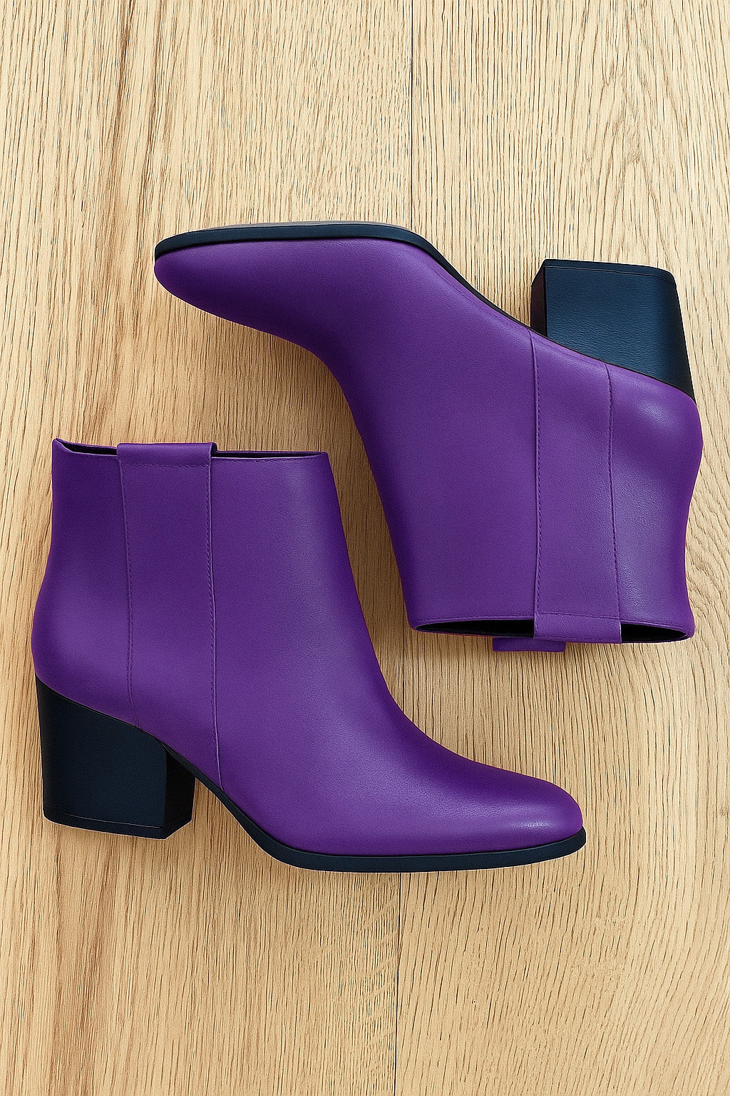 PURPLE LEATHER TESSA