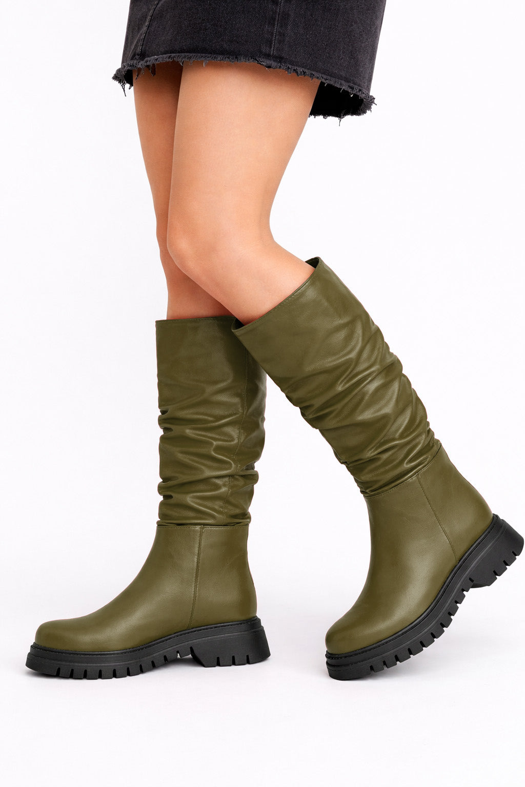 MORGAN LEATHER KHAKI