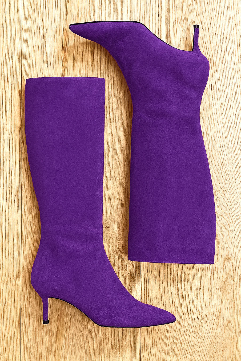PURPLE SUEDE MELISSA