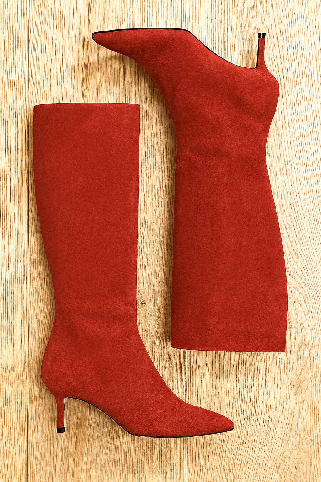 MELISSA RED SUEDE