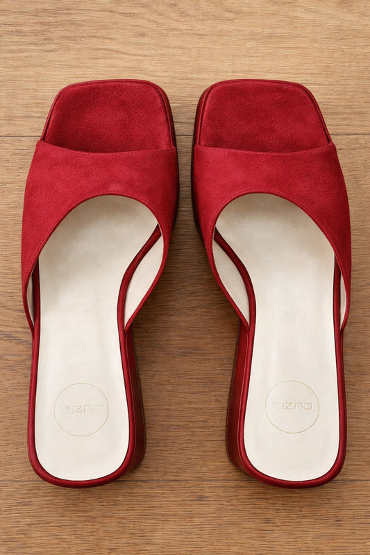 YUNA RED SUEDE