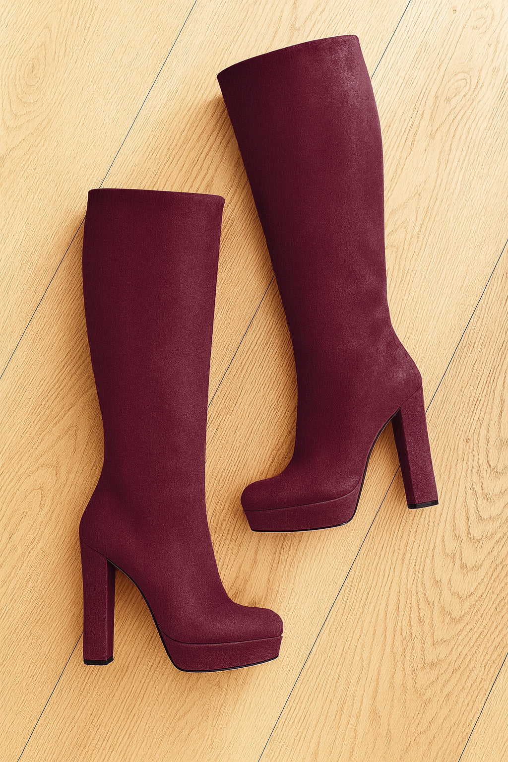 SAVANNAH BURGUNDY SUEDE
