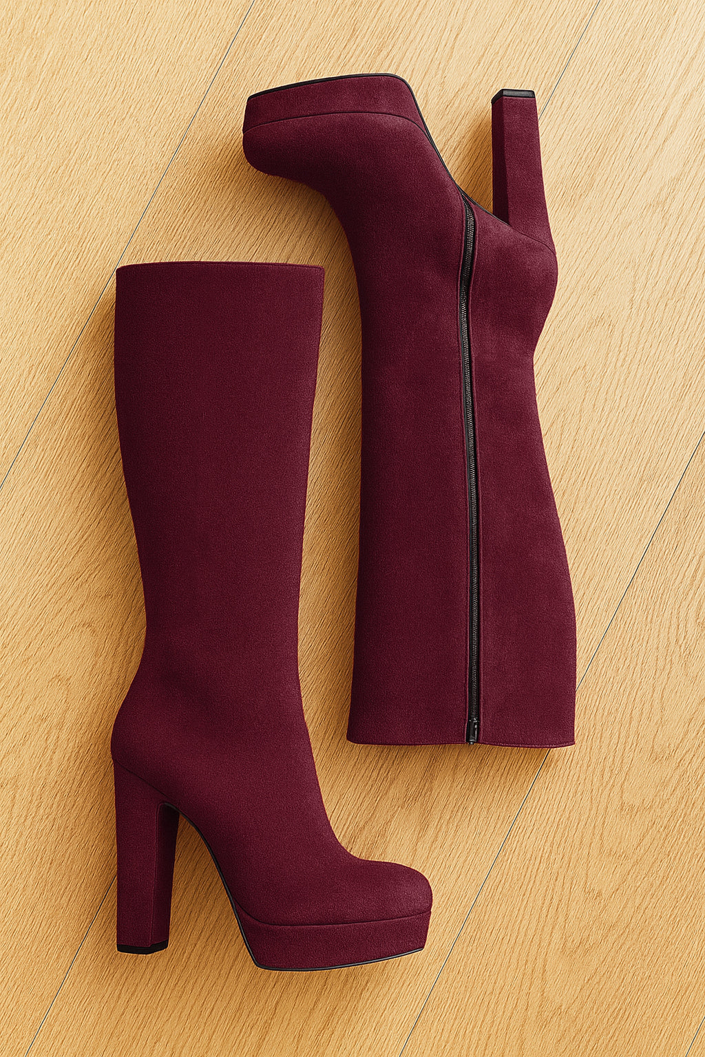 SAVANNAH BURGUNDY SUEDE