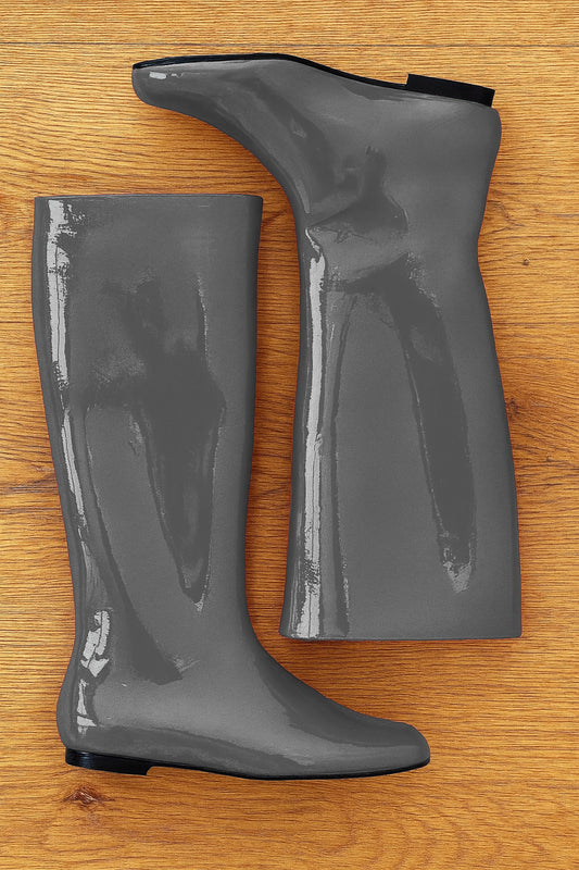 CINDY GRAY PATENT LEATHER