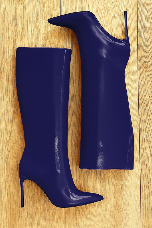 JUANA BLUE PATENT LEATHER