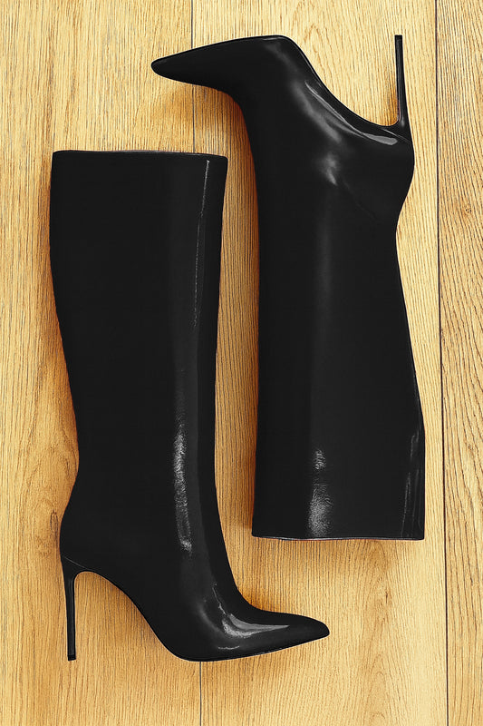 JUANA BLACK PATENT LEATHER