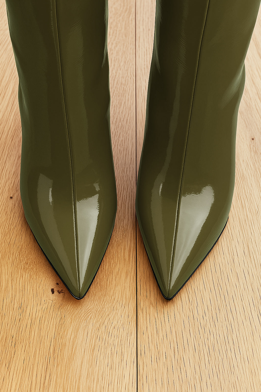 JUANA KHAKI PATENT LEATHER