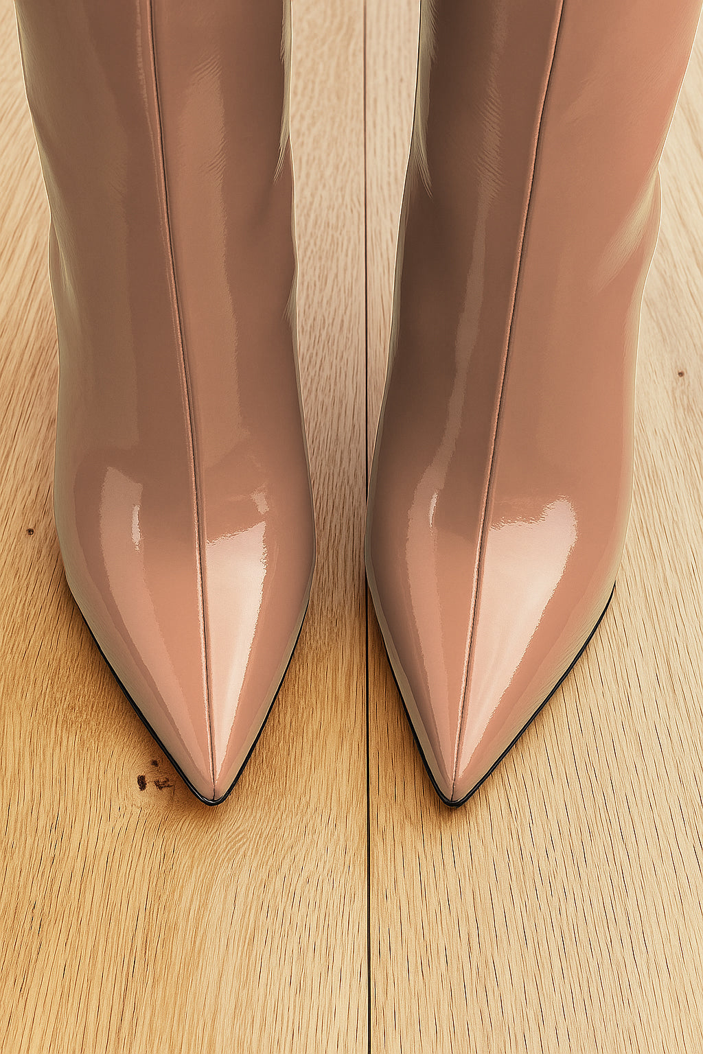 JUANA NUDE PATENT LEATHER