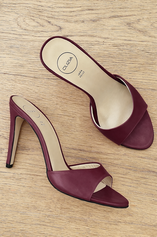 INES BORDEAUX LEATHER