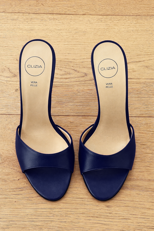 INES BLUE LEATHER