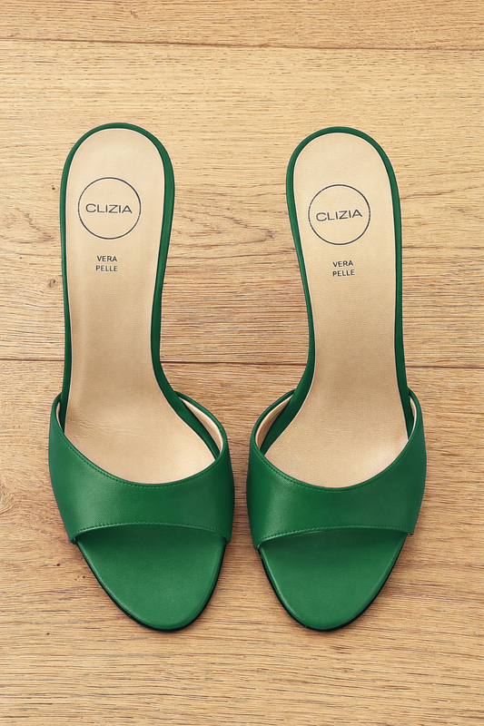 INES GREEN LEATHER