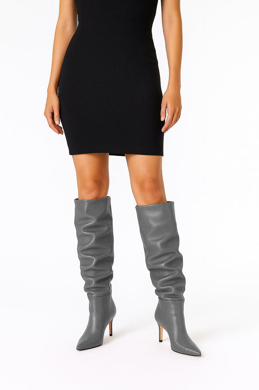 NENA LEATHER GRAY