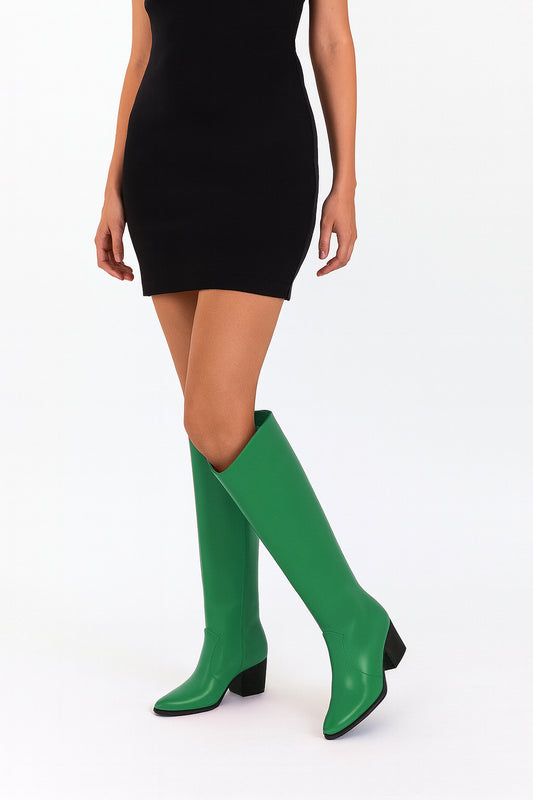 ARIEL GREEN LEATHER