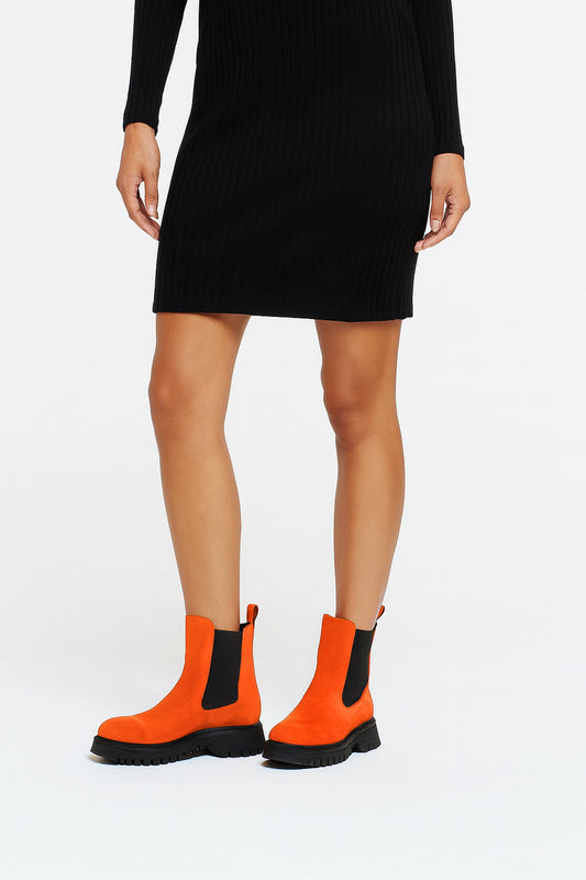 KAREN ORANGE SUEDE