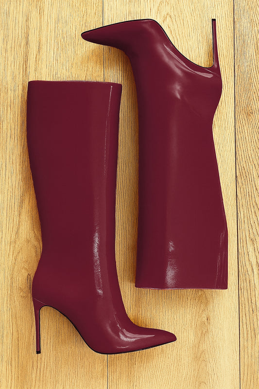 JUANA BURGUNDY PATENT LEATHER