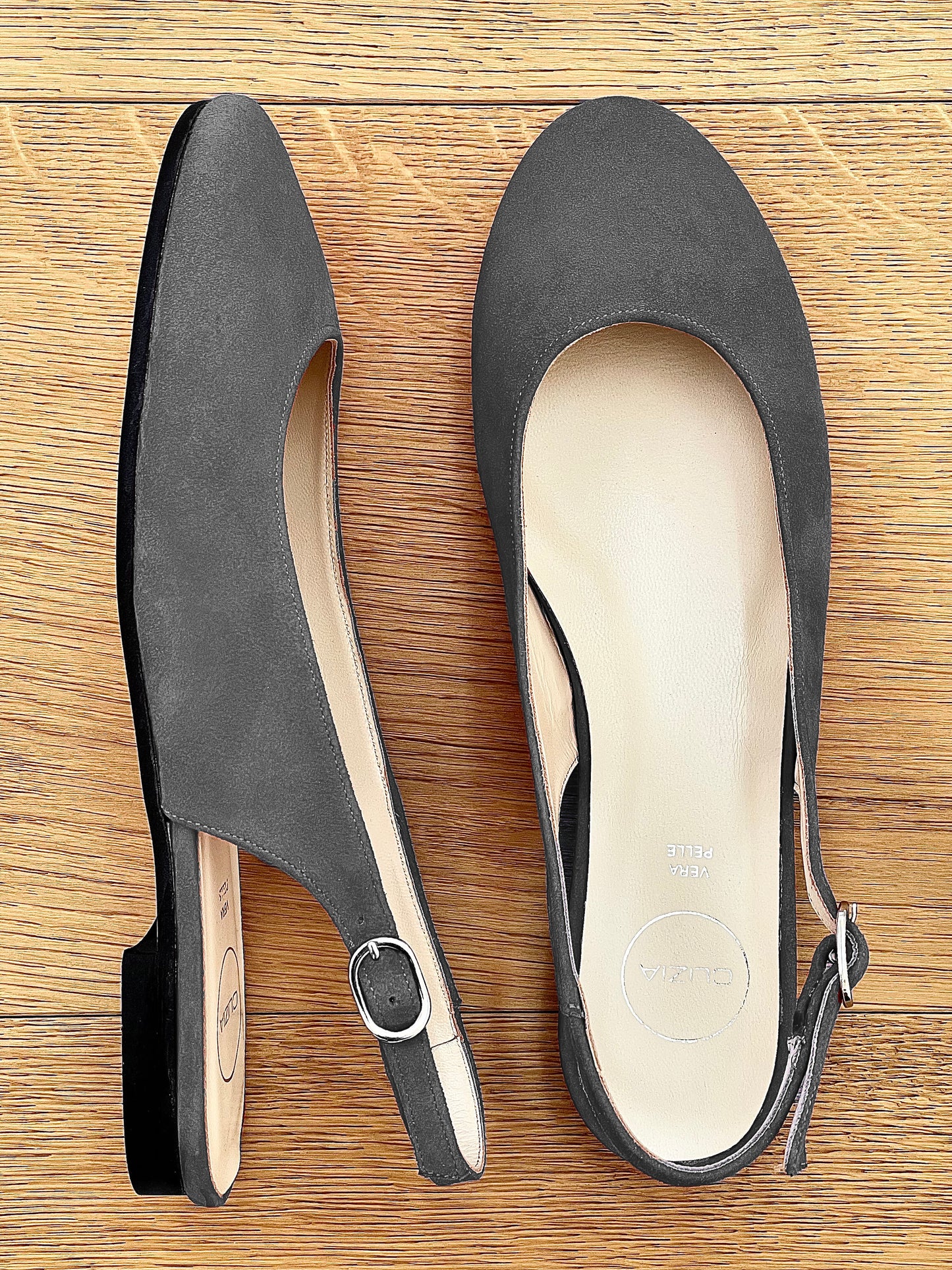 MAGGIE GRAY SUEDE
