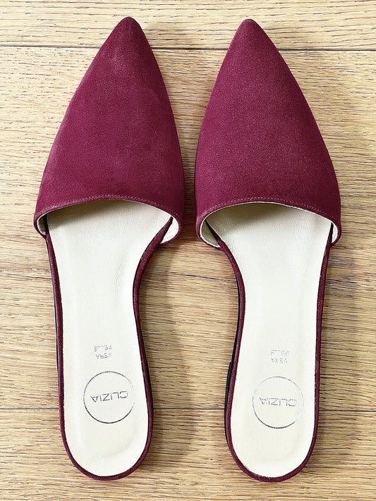 AINETT BURGUNDY SUEDE