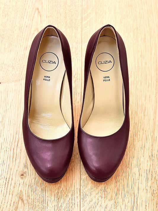 ANNA BURGUNDY LEATHER