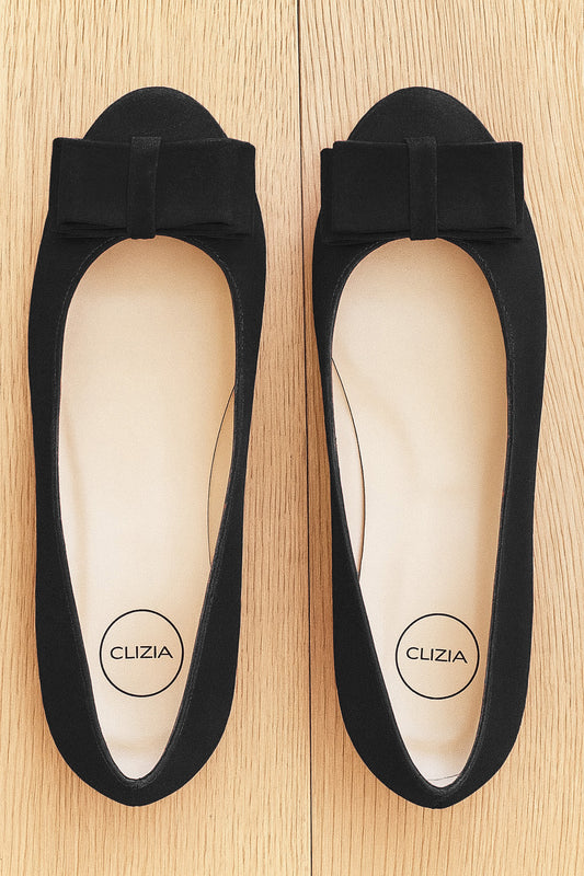 KENDRA BLACK SUEDE