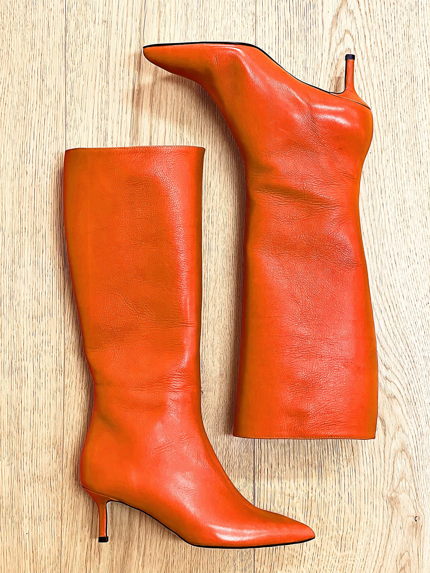 MELISSA ORANGE LEATHER