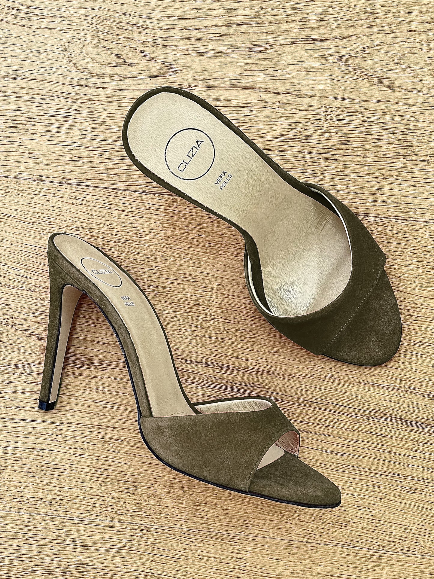 INES KHAKI SUEDE