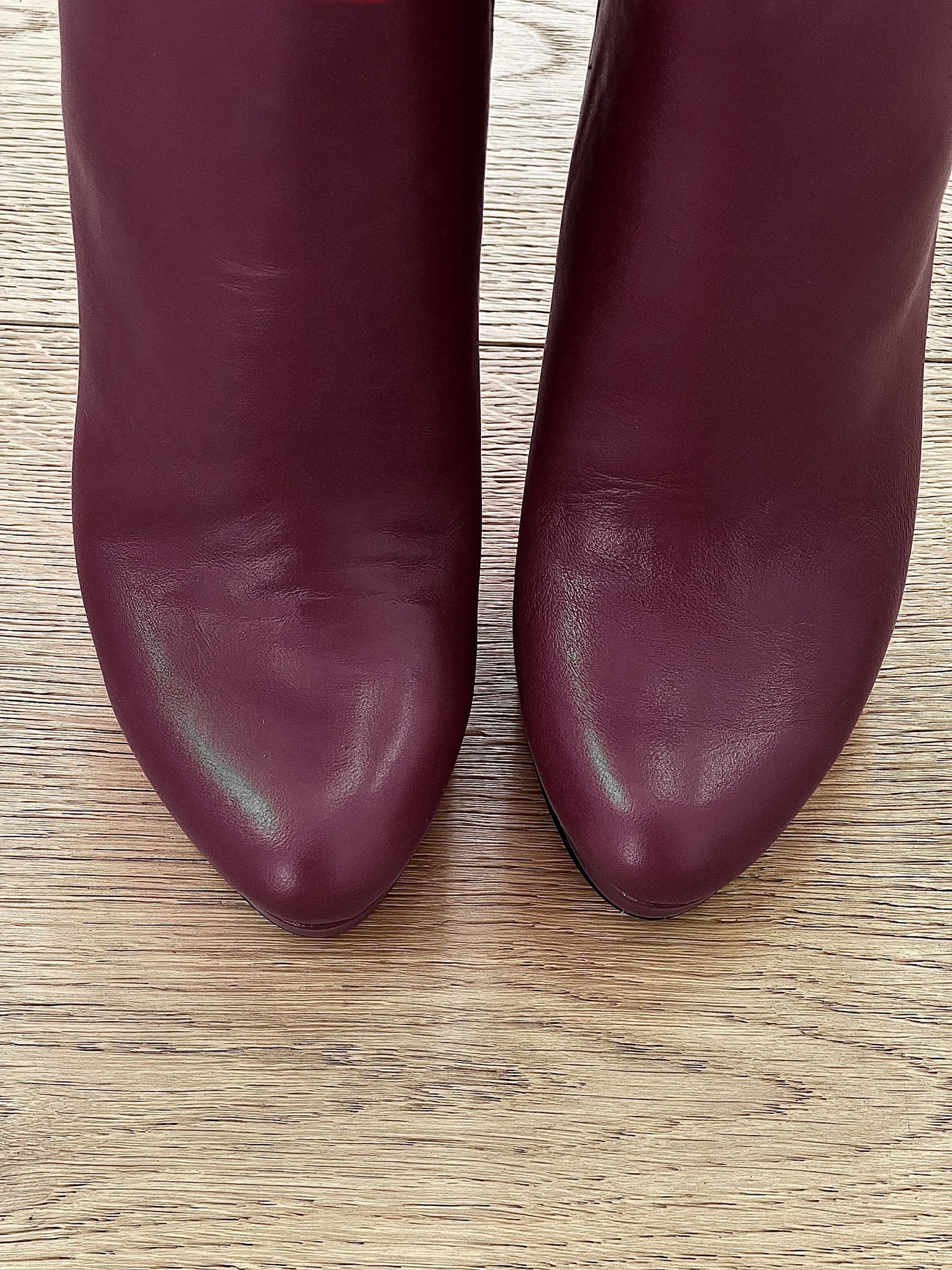 BURGUNDY LEATHER LOREN