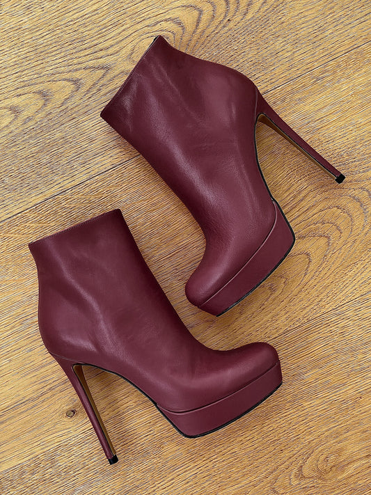 BURGUNDY LEATHER LOREN