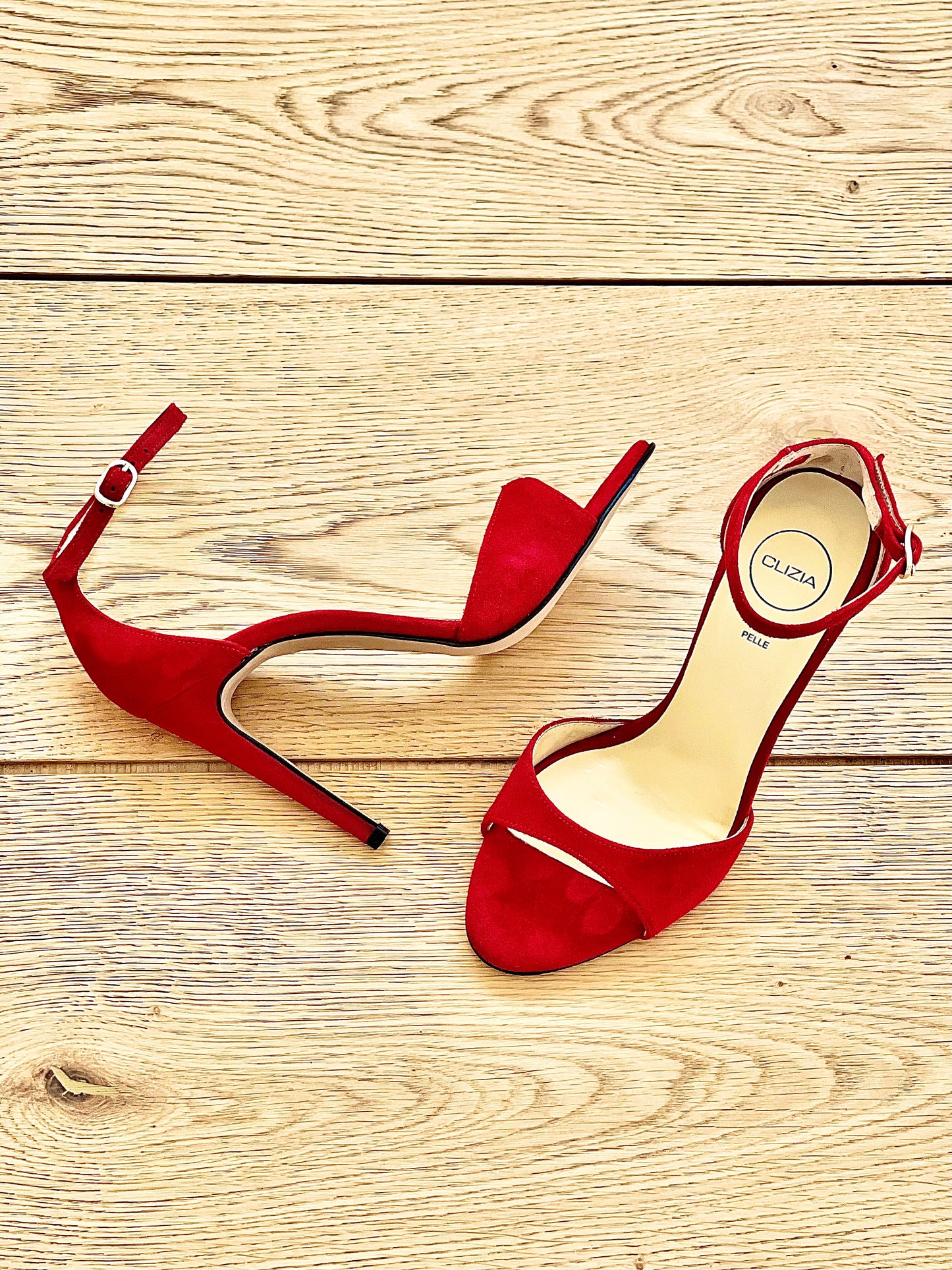 ISABEL RED SUEDE