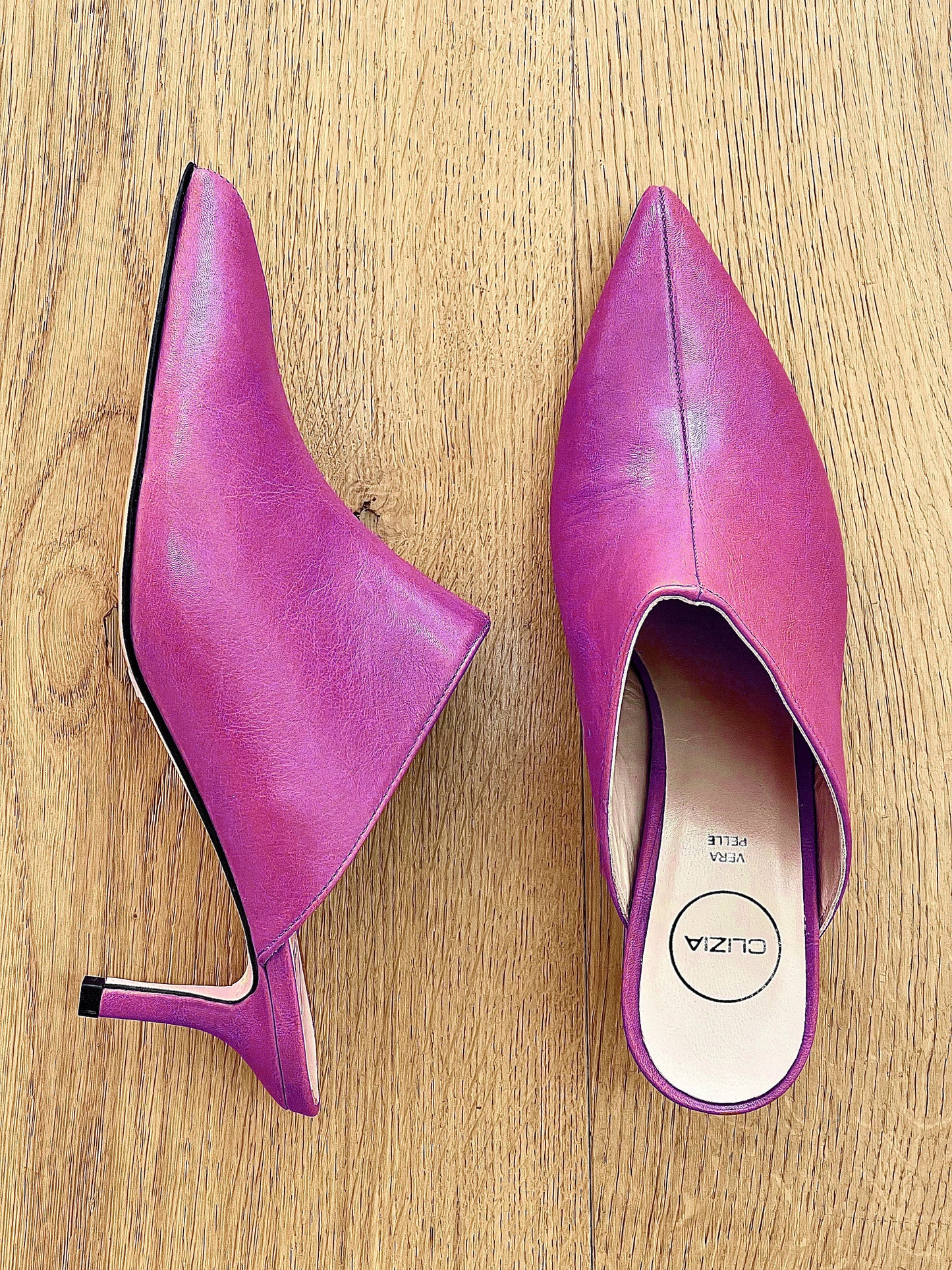 PAMELA FUCHSIA LEATHER