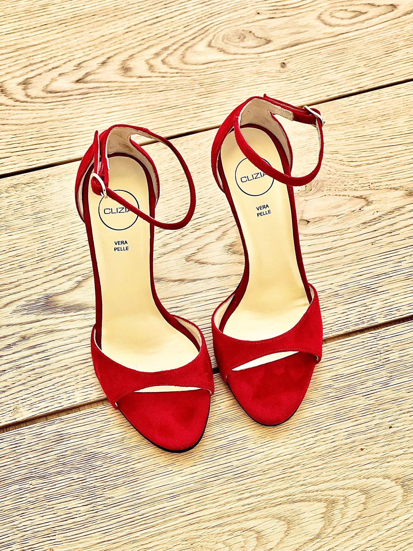 ISABEL RED SUEDE