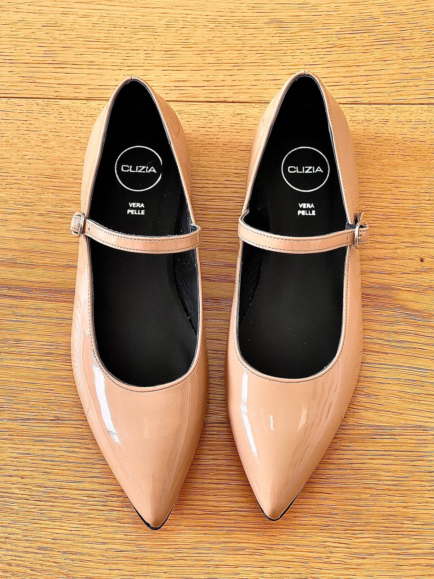 MILVA NUDE PATENT LEATHER