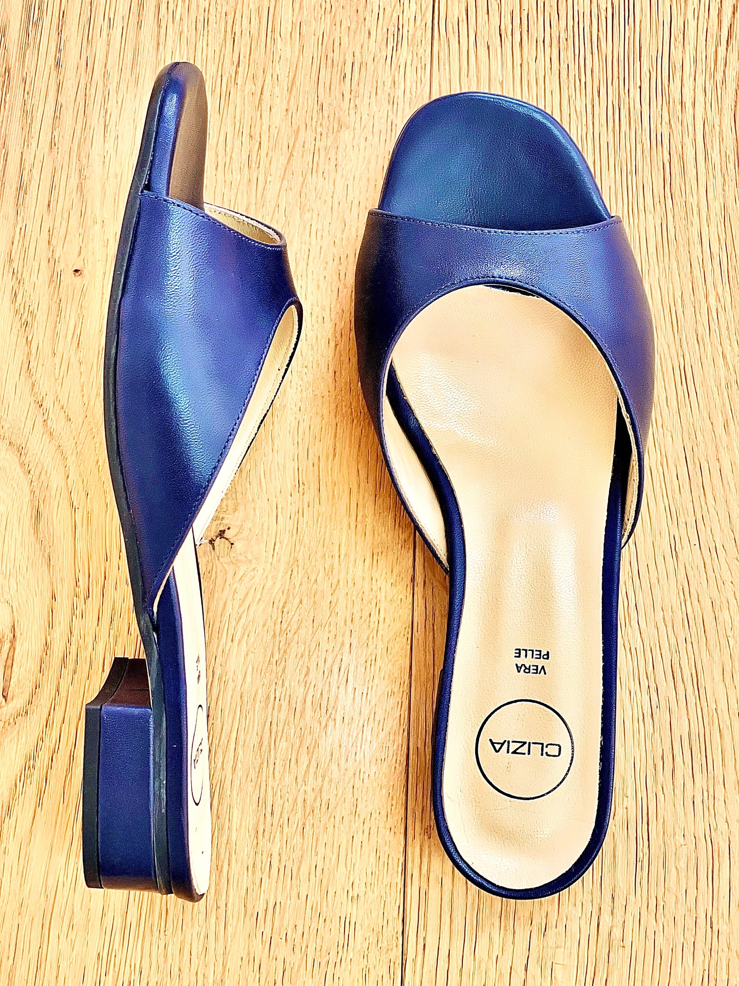 MIRIAM BLUE LEATHER